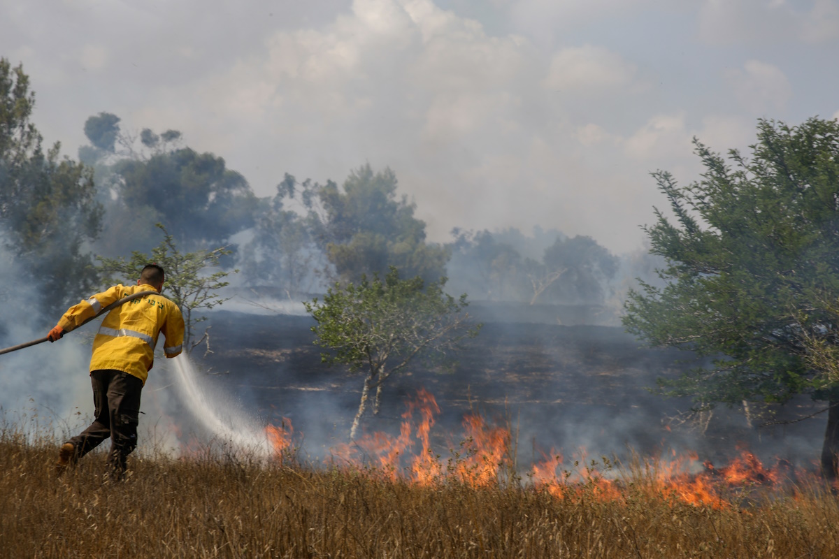 Yehuda Peretz, KKL-JNF Photo Archive KKL-JNF firefighter. Photo, Yehuda Peretz